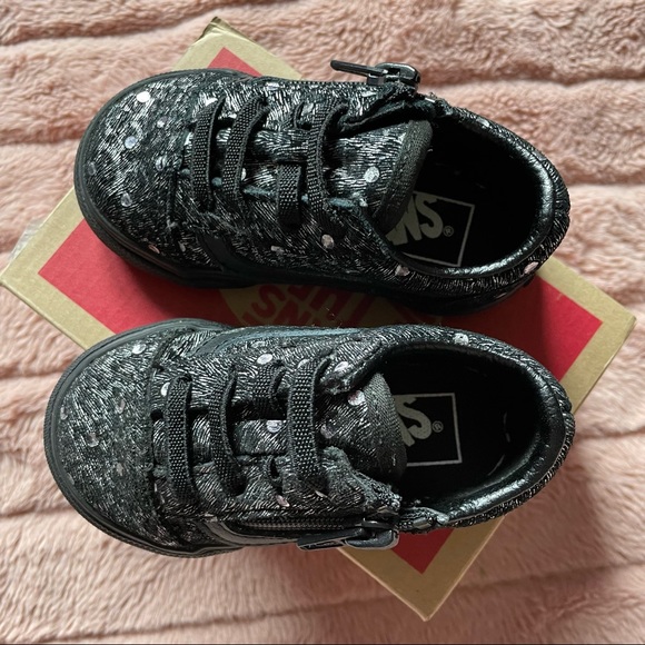 NWT Metallic Leopard Old Skool Zip Vans - Picture 3 of 6